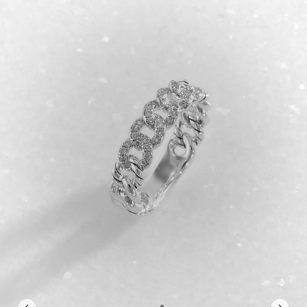 David Yurman Silver Chain Link Ring